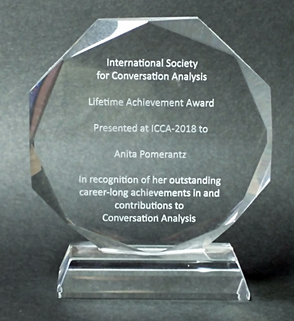 ISCA Lifetime Achievement Award - Anita Pomerantz